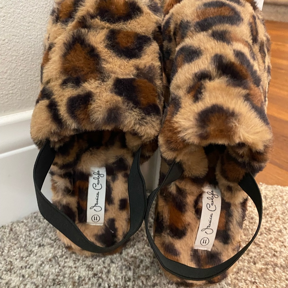 Leopard Print Slippers
